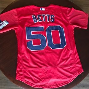 Boston Red Sox #50 Mookie Betts New Red Jersey